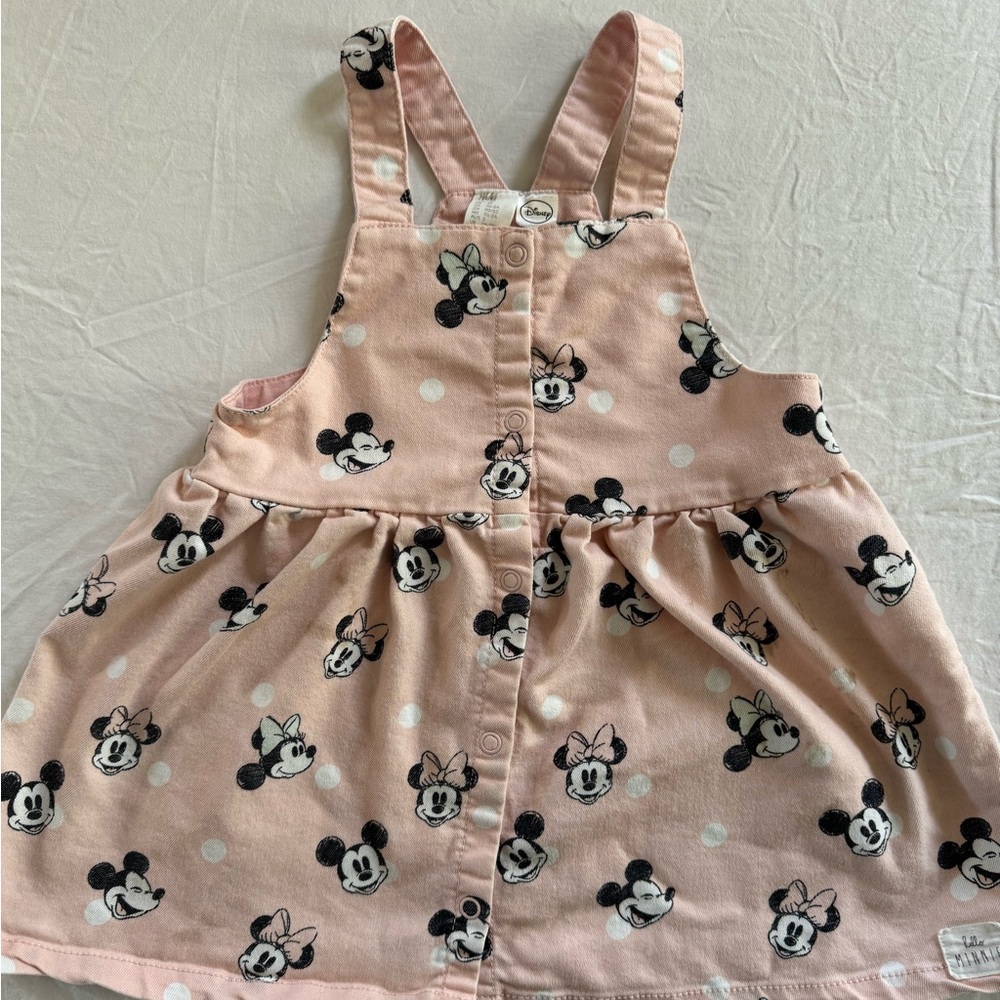 *play condition* Light Pink Minnie Mouse Jumper Dress - 2T